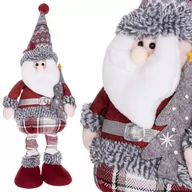 Ozdoby bożonarodzeniowe - Mikołaj 57-80cm ozdoba świąteczna, krasnal świąteczny, gnom na teleskopowych nóżkach CA0311 - miniaturka - grafika 1