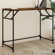Biurka - vidaXL Biurko, przydymiony dąb, 100x45x76 cm, materiał drewnopochodny - miniaturka - grafika 1