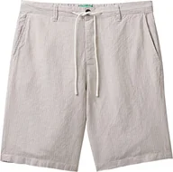 Spodenki damskie - United Colors of Benetton Bermudy 49upu9007 szorty, Beżowy Fantazyjny Paski 902, 42 Mężczyźni, Beżowy Fantazyjny Paski 902, 40 - miniaturka - grafika 1