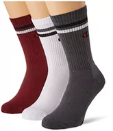 Skarpetki męskie - Champion Skarpetki (Paczka 3) Unisex-Dorosły, Ciemnoszary/biały/bordowy, 35-38 EU - miniaturka - grafika 1