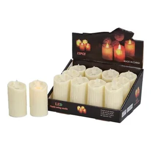 Świeczka LED ruchomy płomień 9 cm ciepły biały - Świece - miniaturka - grafika 1