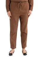 Spodnie damskie - DeFacto Damskie spodnie do biegania z dzianiny na co dzień – standardowy krój, spodnie do joggingu, damskie spodnie do joggingu, dres do joggingu, brązowy, 36 - miniaturka - grafika 1