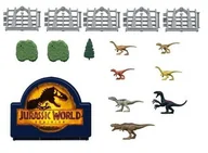Figurki dla dzieci - Jurassic World Minis Dinosaur Danger Dinozaury Walizka w podróży ZESTAW - miniaturka - grafika 1
