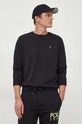 Bluzy męskie - Polo Ralph Lauren bluza męska kolor czarny gładka - miniaturka - grafika 1