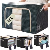 Organizery na łóżeczko - ORGANIZER POKROWIEC POJEMNIK NA POŚCIEL UBRANIA KOŁDRĘ KOCE 66L DO PRZECHOWORGANIZER POKROWIEC POJEMNIK NA POŚCIEL UBRANIA KOŁDRĘ KOCE 66L DO PRZECHOW - miniaturka - grafika 1