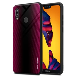 Pokrowiec Do Huawei P20 LITE 2018 / NOVA 3E w FIOLETOWO RÓŻOWY TPU Etui Ochronny Case Cover Obduowa Silikon Cadorabo - Etui i futerały do telefonów - miniaturka - grafika 1