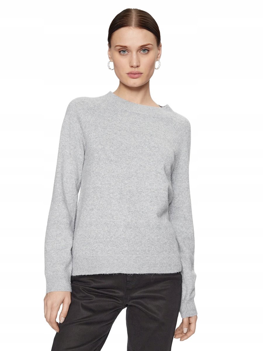 ONLY SWETER DAMSKI Z DŁUGIM RĘKAWEM W KOLORZE SZARYM M 6FA