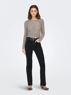 Swetry damskie - ONLY Sweter w kolorze szarobrązowym - miniaturka - grafika 1