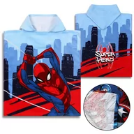 Okrycia kąpielowe dla dzieci - MARVEL SpiderMan Dziecięcy ręcznik, poncho z kapturem dla chłopca 50x115 cm OEKO-TEX - miniaturka - grafika 1