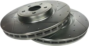 Przednie klocki Z26 + WIERCONE nacinane tarcze hamulcowe POWERSTOP Dodge Durango SRT 6,4 V8 - Tarcze hamulcowe - miniaturka - grafika 13