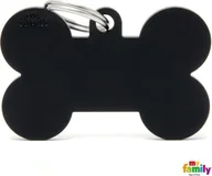 Odblaski i adresówki - Canifel MY FAMILY adresówka grawerowana XL Kość Czarna - miniaturka - grafika 1