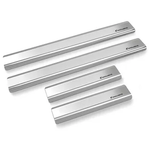 Nakładki progowe do Citroën C4 Grand Picasso Grand Picasso I 2007-2013 5-drzwiowy - Standard,Satyna - Nakładki progowe - miniaturka - grafika 1