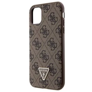 Etui Guess GUHCN61P4TDSCPW na iPhone 11 / Xr - brązowe Crossbody 4G Metal Logo - Etui i futerały do telefonów - miniaturka - grafika 6