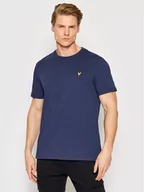 Koszulki męskie - Lyle & Scott T-Shirt Plain TS400VOG Granatowy Regular Fit - miniaturka - grafika 1