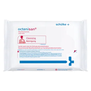 Octenisan Wash Mitts, rękawiczki do mycia i pielęgnacji skóry bez użycia wody, 8 sztuk - Akcesoria dla osób starszych i niepełnosprawnych - miniaturka - grafika 1