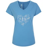 Koszulki sportowe damskie - Koszulka damska Dare 2b Calm Tee Rozmiar: XXXL / Kolor: jasnoniebieski - miniaturka - grafika 1