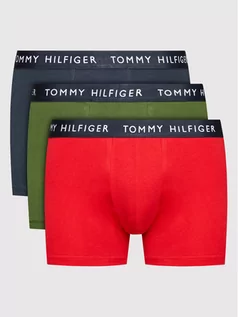 Majtki męskie - Tommy Hilfiger Komplet 3 par bokserek UM0UM02203 Kolorowy - grafika 1