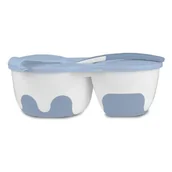 Zestawy naczyń dla dzieci - BabyOno 1067/01 MISECZKA2-KOMOROWA Z ŁYŻECZKĄ NIEBIESKA 66457-uniw - miniaturka - grafika 1