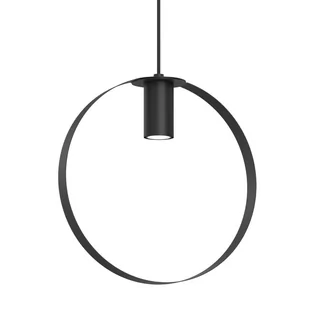 Wisząca lampa pierścieniowa ORTIGA 5148 Shilo okrągła czarna - Lampy sufitowe - miniaturka - grafika 1