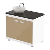 Meble kosmetyczne - LABOR D-100 Szafka dolna Rodzaj płyty: Płyta Laminowana, Front MDF - miniaturka - grafika 1