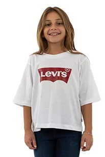 Levi's Kids Koszulka dziewczęca Lvg Light Bright Cropped Top, biały, 16 lat - Koszulki dla dziewczynek - miniaturka - grafika 1