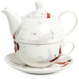 Zestaw do herbaty Tea For One, porcelanowy Żurawie 400ml - Royal Tea - Kuchnie świata - miniaturka - grafika 1