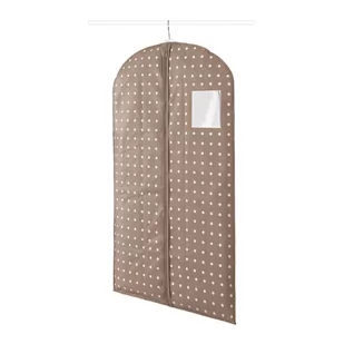 Beżowy pokrowiec na ubrania Compactor Dots, 100 cm - Pokrowce na ubrania - miniaturka - grafika 1