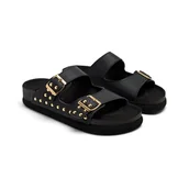 Klapki i japonki damskie - GIOSEPPO TALMADGE, Klapki damskie, czarne, 40 EU, Czarny (Black), 40 EU - miniaturka - grafika 1