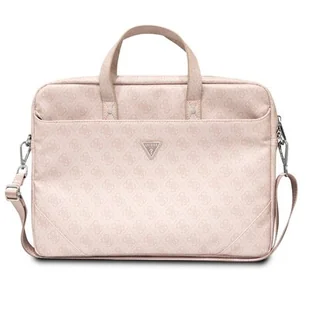 Guess Torba GUCB15P4TP 16" różowy/ pink Saffiano 4G Triangle Logo - Torebki damskie - miniaturka - grafika 1