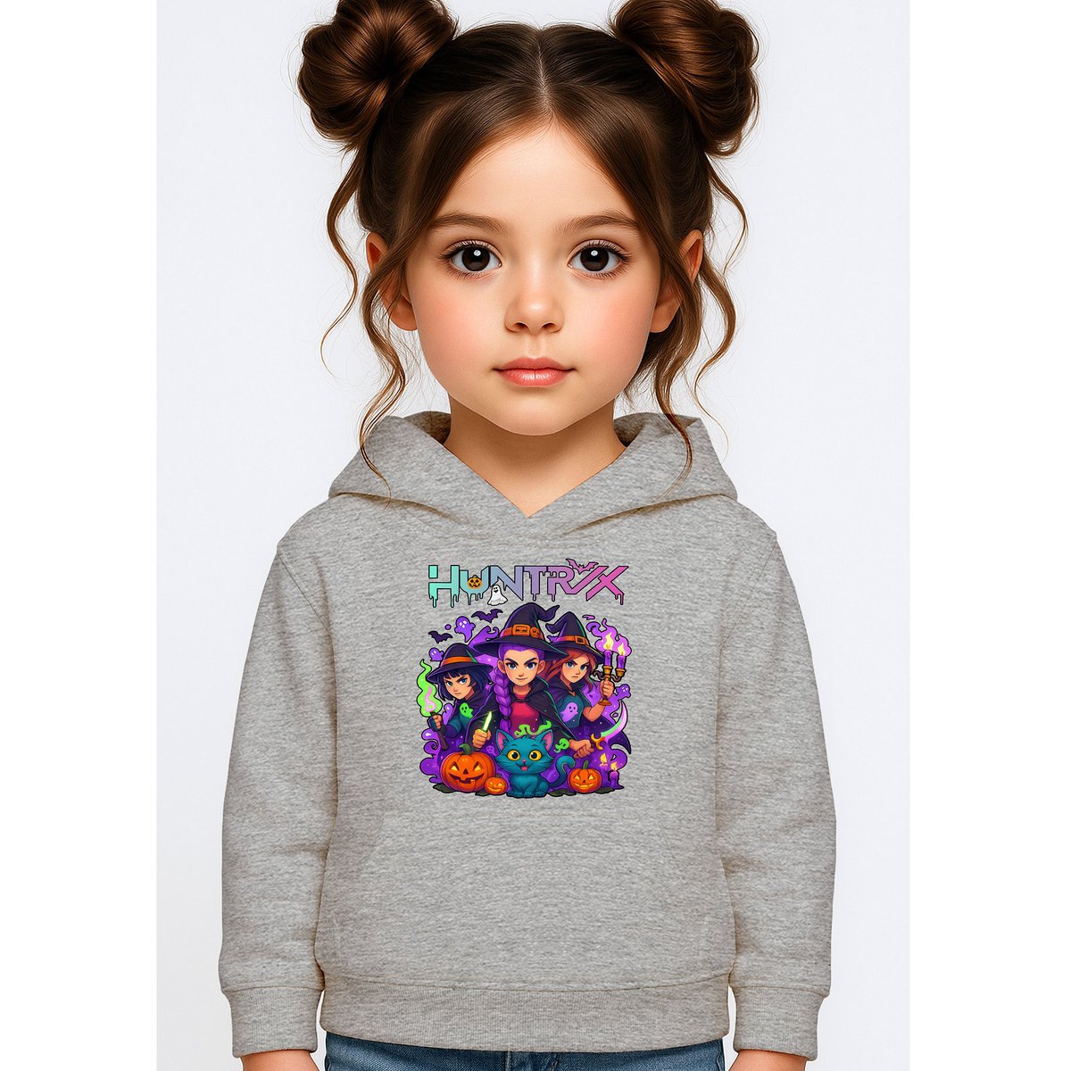 BLUZA DZIECIĘCA HUNTRIX HALLOWEEN 134-140 Z KAPTUREM BAWEŁNIANA JAKOŚĆ