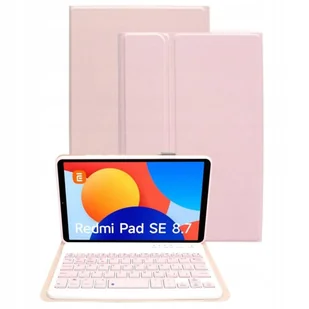 Etui Do Xiaomi Redmi Pad Se 8.7 Case Obudowa Pokrowiec Futerał Z Klawiaturą Bluetooth Różowe - Etui do tabletów - miniaturka - grafika 1