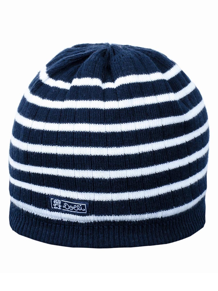 Chłopięca czapka z dzianiny granatowa Döll r.51