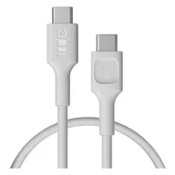 Kable USB - Kabel USB-C 0,3m 100W Greencell PowerFlex Szybkie Ładowanie PD Snow White - miniaturka - grafika 1