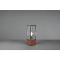 Lampy ogrodowe - Trio GARONNE Brązowy wys. 40cm. E27 IP44 Lampa stojąca zewnętrzna 501860130 501860130 - miniaturka - grafika 1