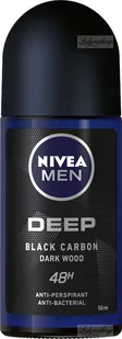 Nivea - Men - Deep Black Carbon Dark Wood 48H Anti-Perspirant - Antyperspirant w kulce dla mężczyzn - 50 ml - Dezodoranty i antyperspiranty męskie - miniaturka - grafika 1