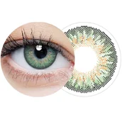 Soczewki kontaktowe - ClearLab Clearcolor 1-day Green jednodniowe kolorowe soczewki kontaktowe FL334 -2.75 10szt - miniaturka - grafika 1
