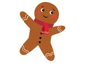 Ozdoby bożonarodzeniowe - Dekoracja dwustronna na święta Bożego Narodzenia Ciastek - 39 cm - miniaturka - grafika 1