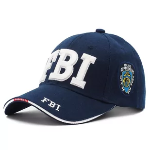 Czapka Z Daszkiem Fbi Granatowa - Czapki męskie - miniaturka - grafika 1