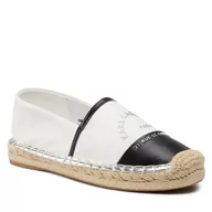 Espadryle damskie - Lagerfeld Espadryle KARL KL80108A White Canvas W/Black - miniaturka - grafika 1