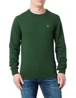 Swetry męskie - GANT sweter męski, Zielony (Storm Green), L - miniaturka - grafika 1