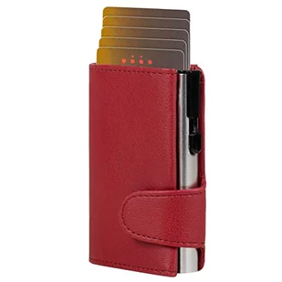 CLICKSAFE Uniseks portfel na monety akcesoria podróżne, czerwony, 10,0 x 6,5 x 2,5 cm - Portfele - miniaturka - grafika 1