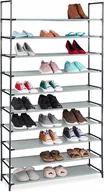 Szafki na buty - Stojak Regał Szafka Na Buty Obuwie Organizer Metalowy Składany Półki - miniaturka - grafika 1