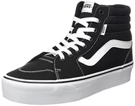 Trampki damskie - Vans Damskie tenisówki Filmore Hi Suede/Canvas, Płótno czarne białe, 42 EU - miniaturka - grafika 1