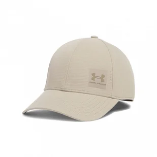 Męska czapka z daszkiem Under Armour Iso-chill Armourvent STR - beżowa - Czapki męskie - miniaturka - grafika 1
