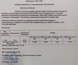 POMA Kuchnia, angielka 9,5kW, bez płaszcza wodnego (wyjście spalin: prawy, kolor: beżowy) + Nóżki zestaw do 4 szt do kuchni - spełnia anty-smogowy EkoProjekt 88880390 - Kuchnie węglowe - miniaturka - grafika 4