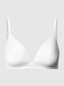 Biustonosze - Biustonosz koszulkowy z satyny — bez fiszbin, model ‘Satin Deluxe’ - miniaturka - grafika 1