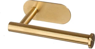 KBE ZŁOTY UCHWYT WIESZAK NA PAPIER TOALETOWY - Dozowniki papieru i mydła dla firm - miniaturka - grafika 1