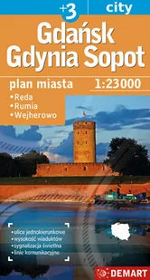 Plan miasta. Gdańsk Gdynia Sopot (plus 3) - Przewodniki - miniaturka - grafika 1