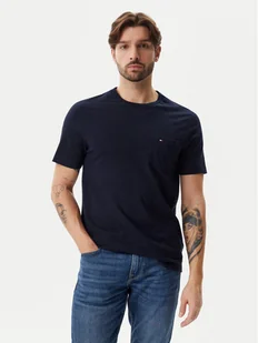 Tommy Hilfiger T-Shirt Essential MW0MW37283 Granatowy Regular Fit - Koszulki męskie - miniaturka - grafika 1