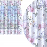 Firany - FIRANA GOTOWA 300x150 WOAL BARWIONA WZÓR NA ŻABKI 010 - miniaturka - grafika 1